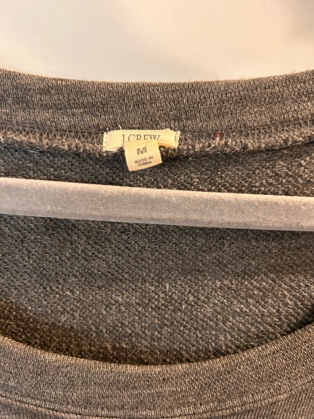 J. Crew Gray Sequin Front Sweatshirt